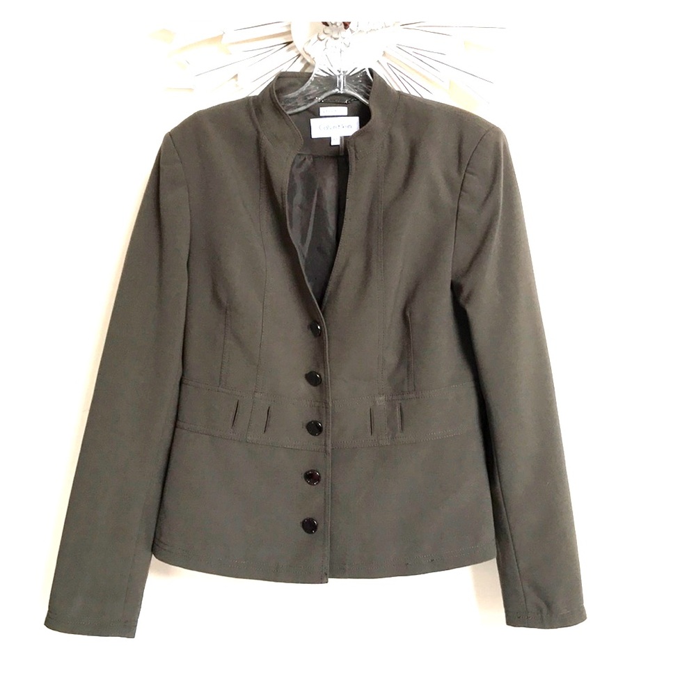 Calvin Klein Olive Green Casual Jacket 10